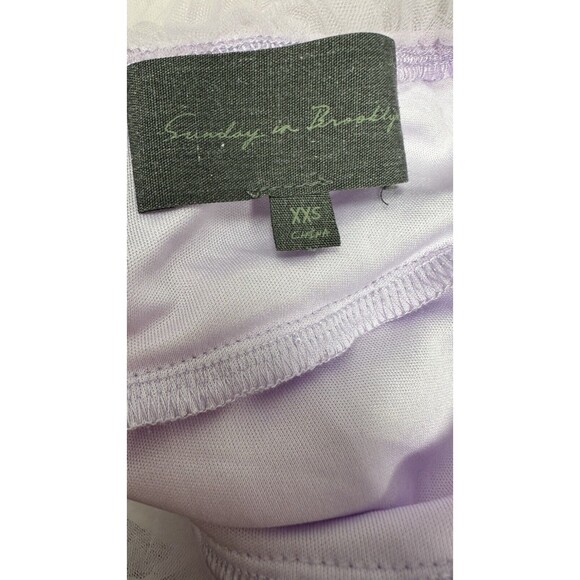 Sunday in Brooklyn Tank Top White Layered X Xs Spaghetti Strap - Picture 5 of 8